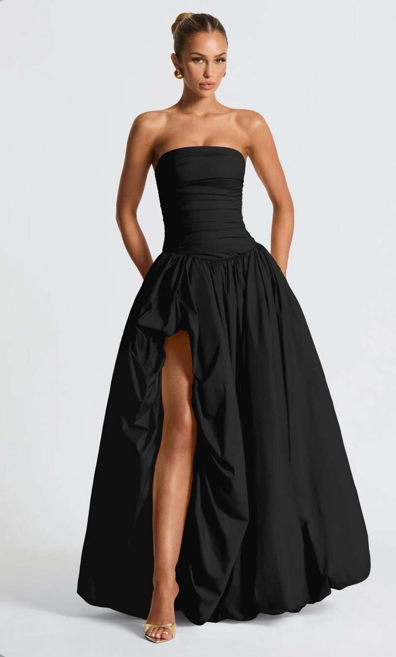 NEW Babyboo JILLIAN MAXI DRESS - BLACK Size Small